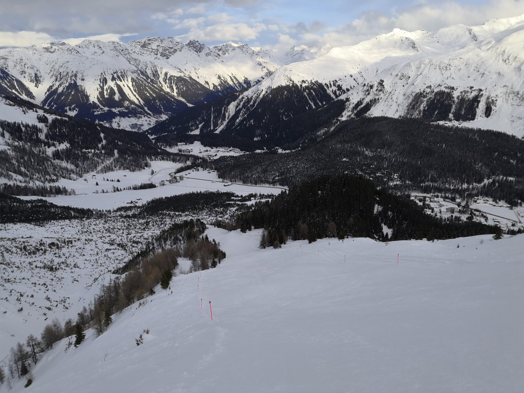 Dann kommt ein sehr schöner Hang.