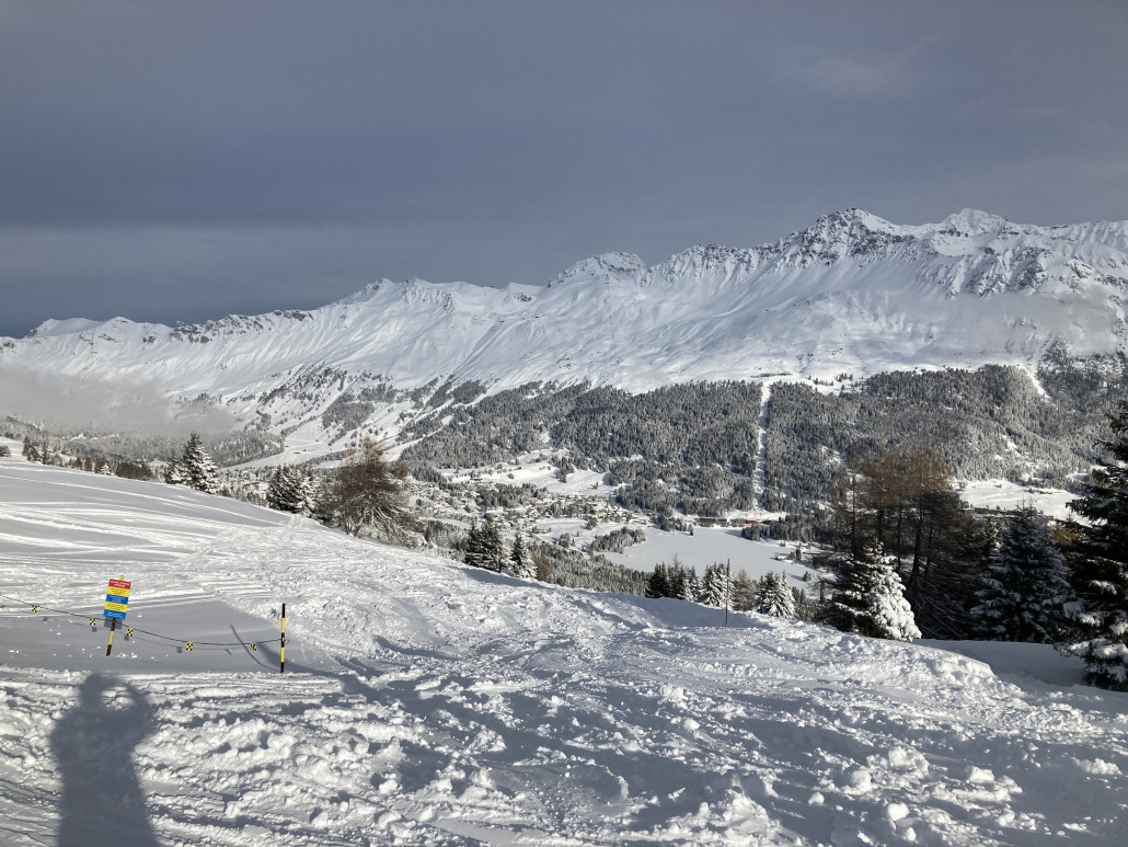 Wunderschön verschneite Landschaft