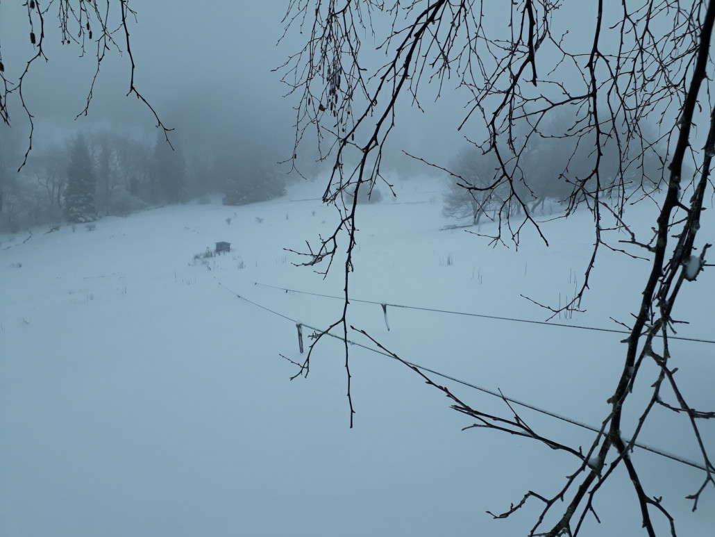 Pechberglift - stillgelegt - links unten geht es weiter runter