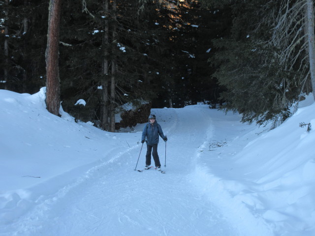 Beginn der Talabfahrt mit einer Steigung (ca. 1.690 m)