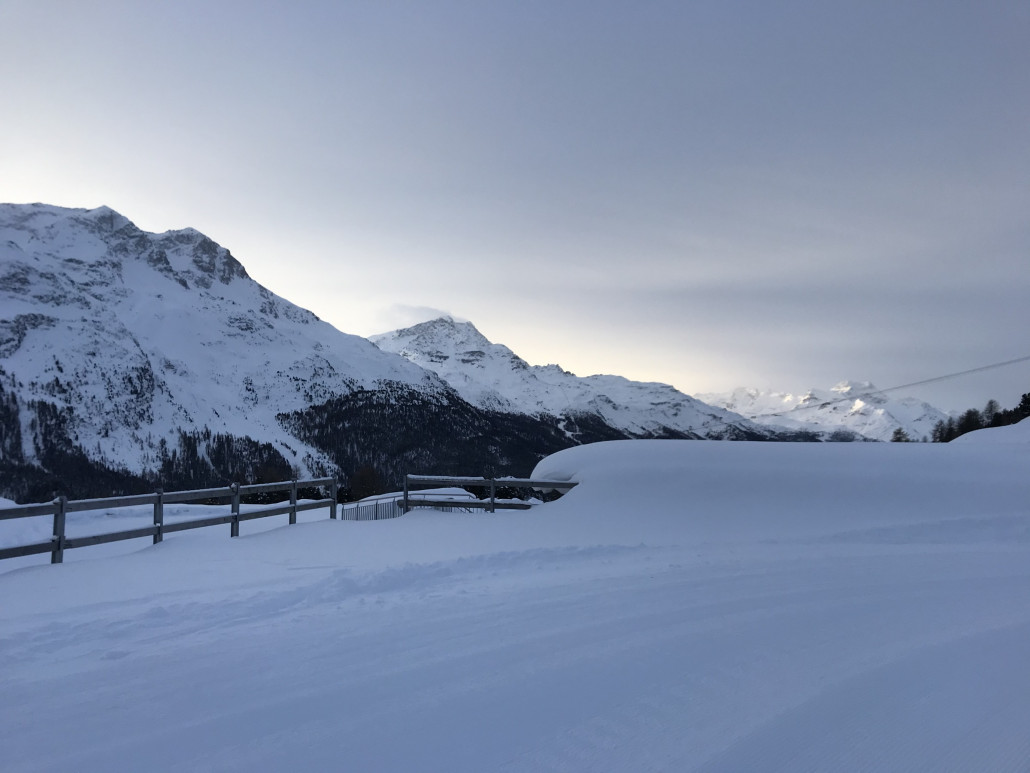 Schöne Morgenstimmung Richtung Maloja