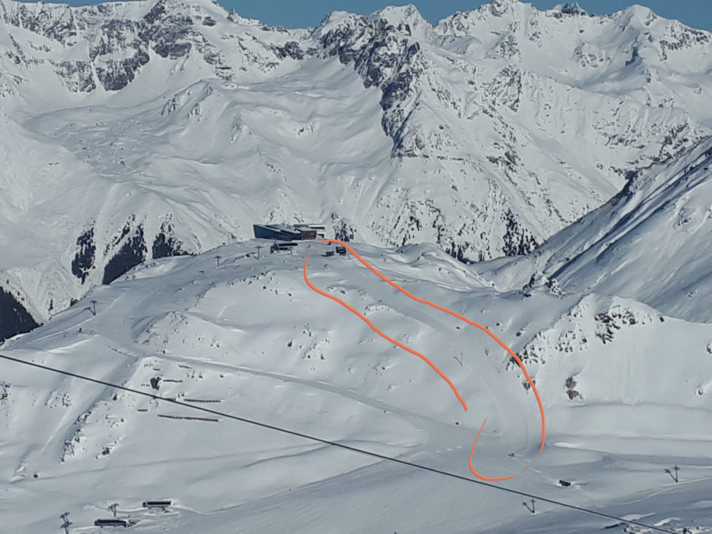 Pardatschgrat Skiroute