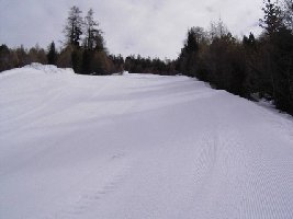 Ebenfalls Piste &amp;quot;Forêt, schön frisch gewalzt.