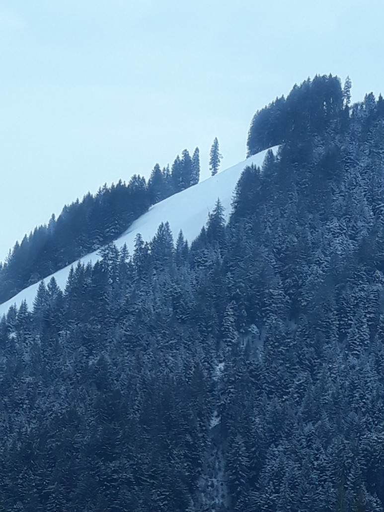 Blick zur Kandlerabfahrt
