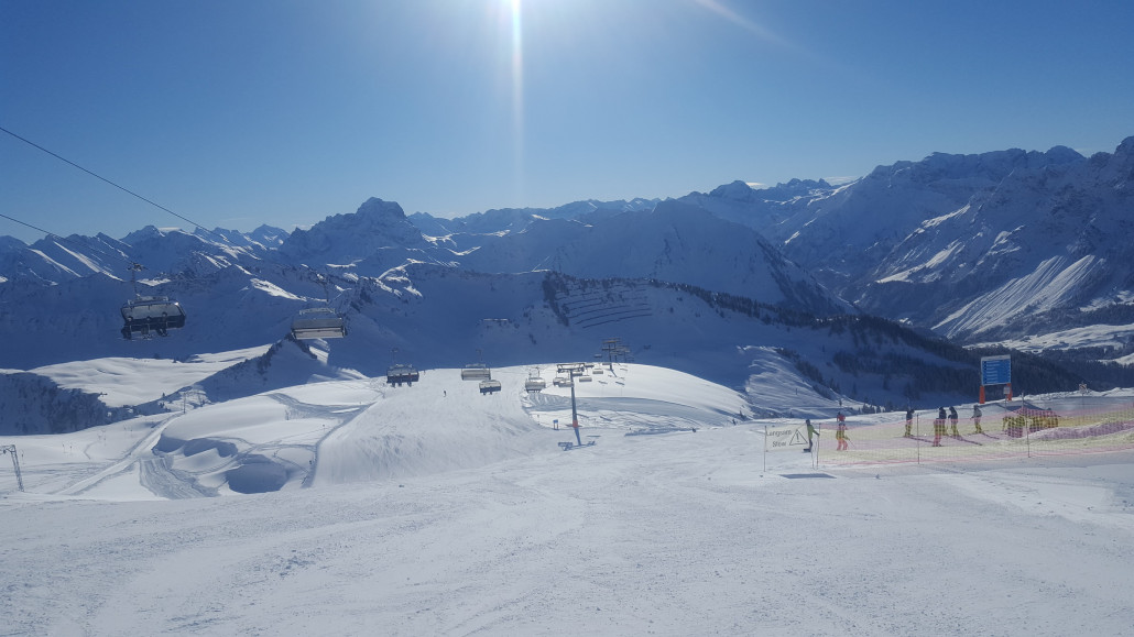 Der Ausblick von der Bergstation der Eub