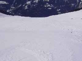 Nochmal  die blaue (von unten aus gesshen linke) Piste am SCHL &amp;quot;Pas-de-Boeuf&amp;quot;.