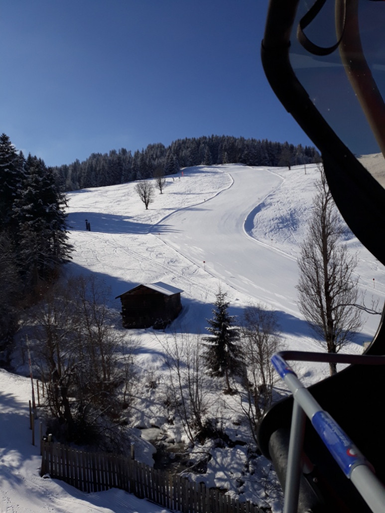 Rinnerpiste von der Kraftalm kommend