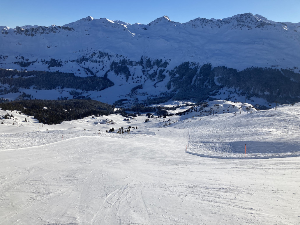 In der unteren Hälfte war die Schwarze am Sgtätzerhorn sehr gut, oben weniger. Und leer war es auch.
