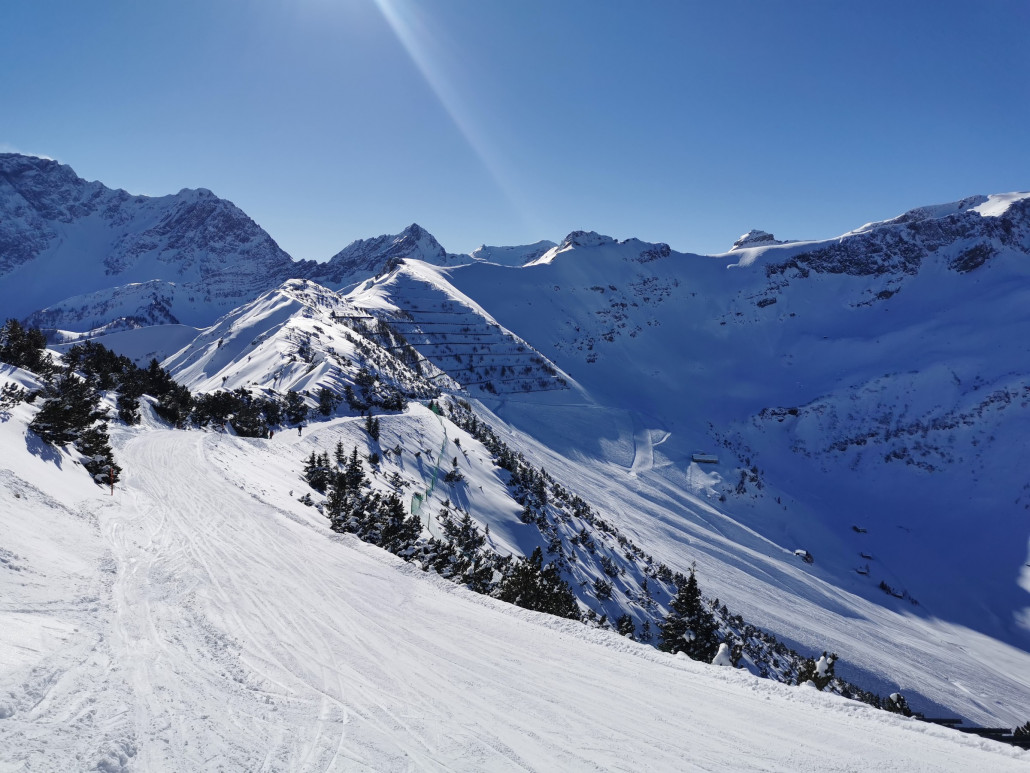 Start-Ziehweg auf Sareis