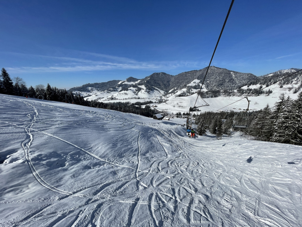 Blick aus dem oberen Bereich zurück