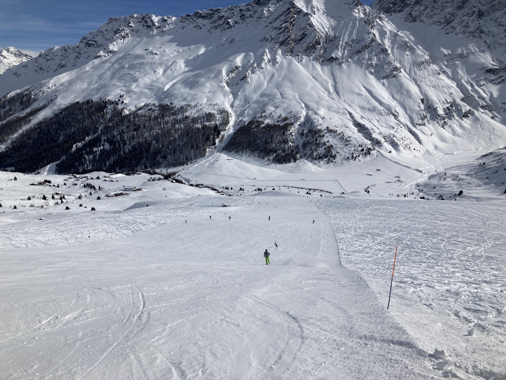21. Im unteren Bereich, wenn die 15 in die 21 übergeht, ist die Piste super.
