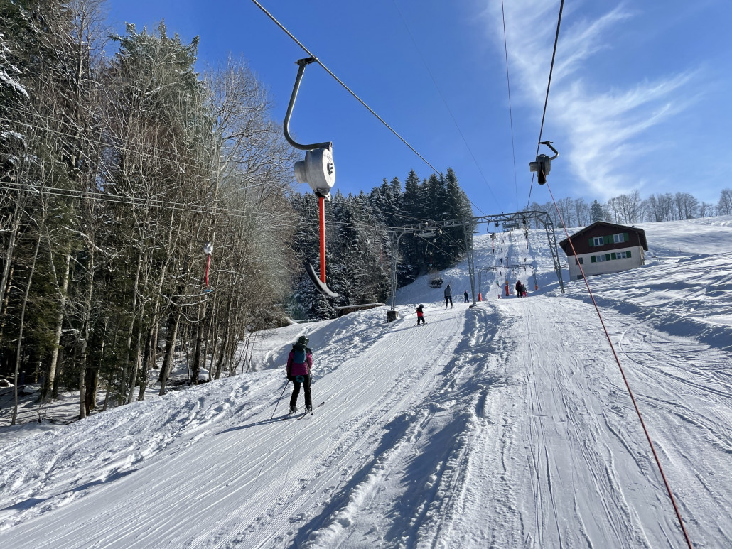 Brustenegglifte. Der linke hat Borer<br />Mini-Tellergehänge (mit „GMD“ Aufschrift!), der rechte SL-H9 und SL-HX-Kurzbügel-Gehänge von WSO.