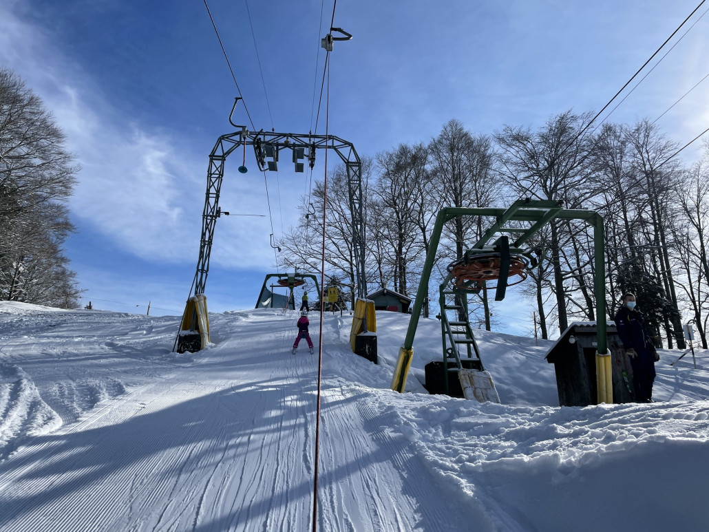 Schlussstrecke des linken Liftes.