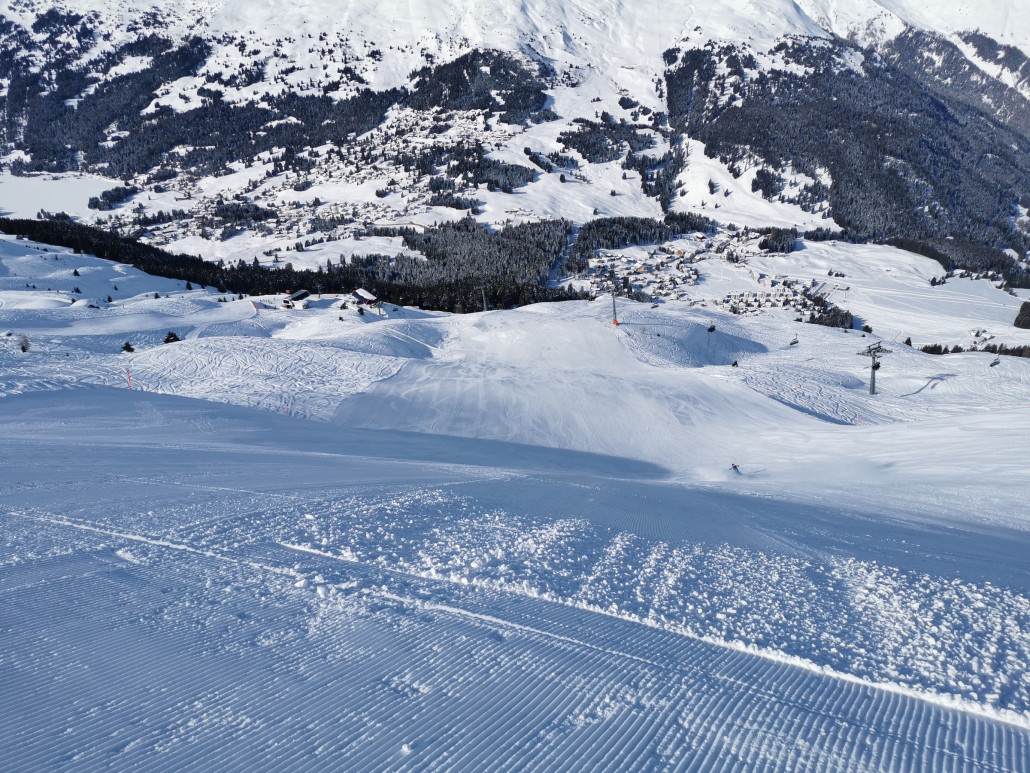 Einfahrt in die Weltcup-Piste