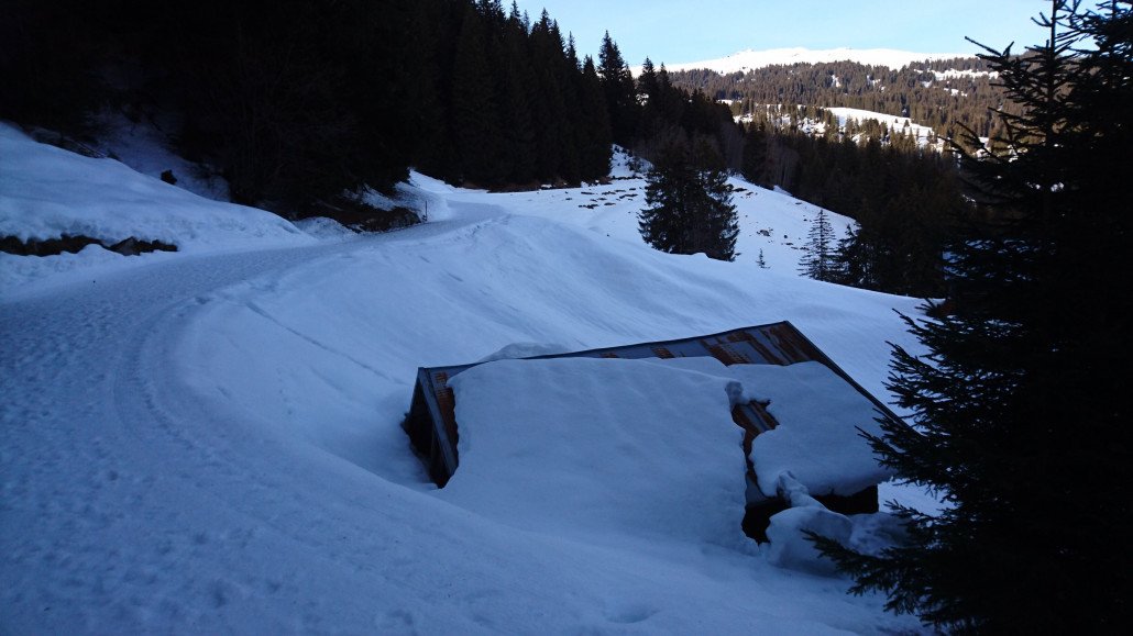 HIer musste ich das erste Mal abschnallen und laufen...