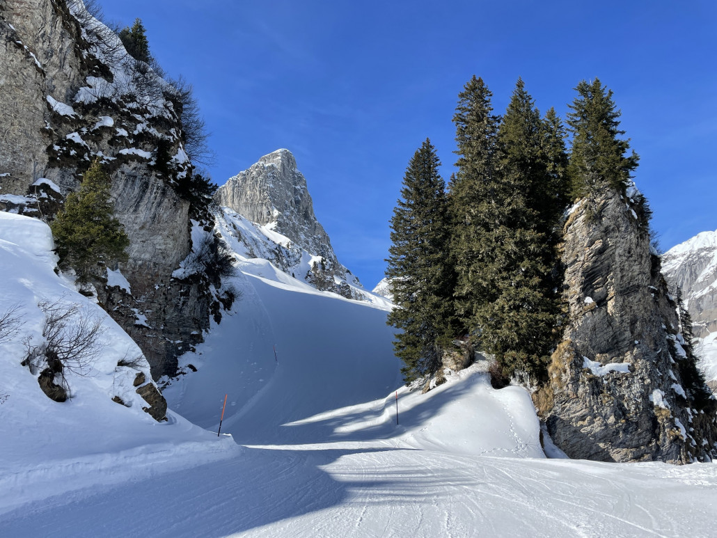 Schwarze Abfahrt Nr. 8 ins Bächital.