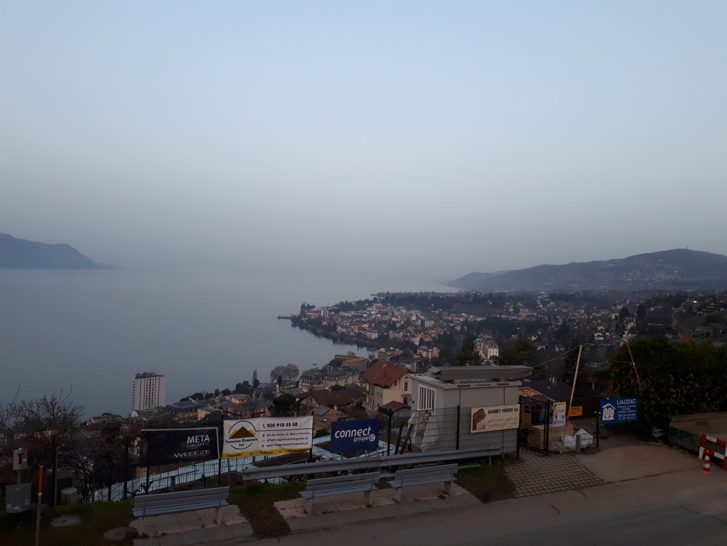 Pause bei der Anfahrt am Genfer See