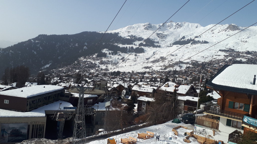 Und nun geht das runter nach Verbier zu den Gondeln.