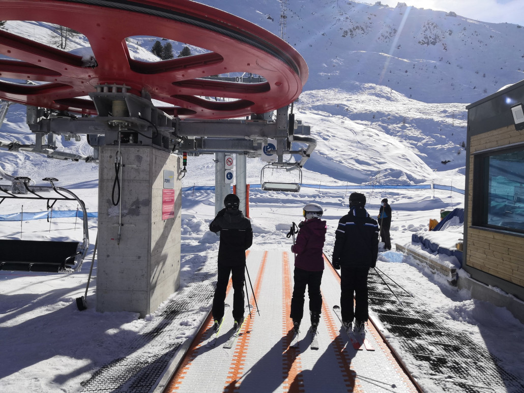 Die neue Talstation.