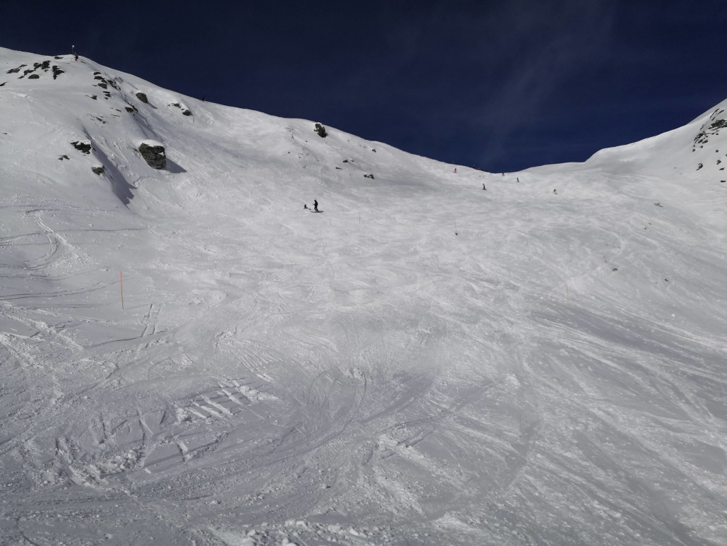 Haupthang der gelben Piste.