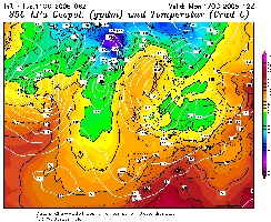 Montag, Temperaturen im Tal bei ca. 10°