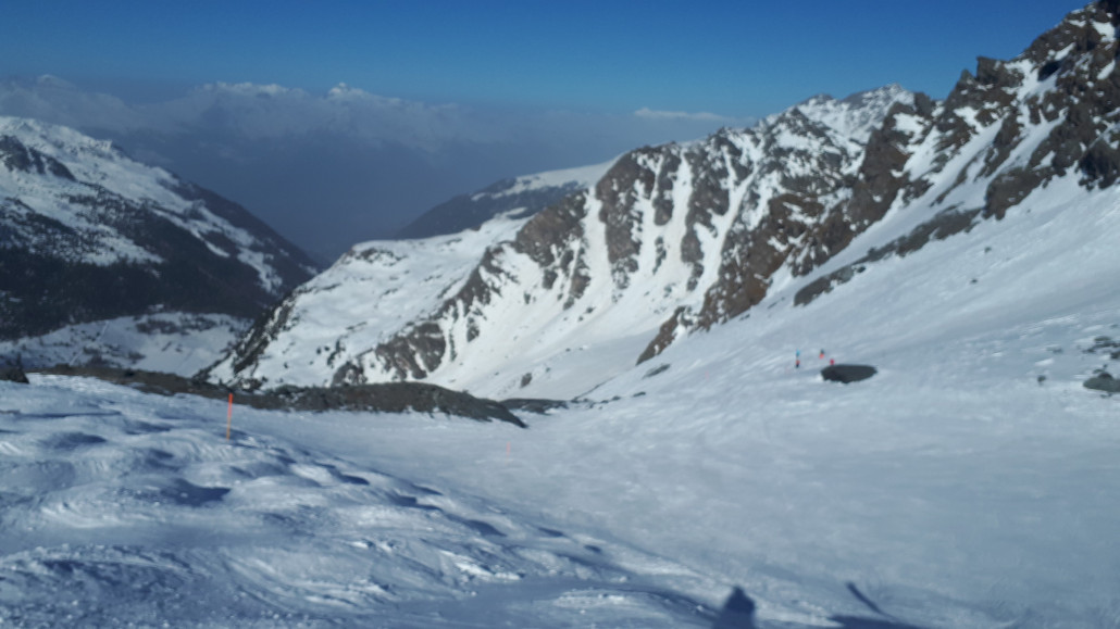 Und nun auf die Skiroute nach Tortin weiter. Das ist nun die vorletzte Route meiner Tour. Die Mont Gele - La Chaux Route folgt danach.