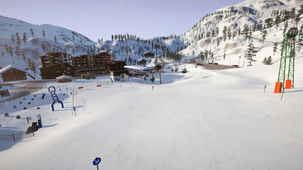 Mit der Dorfbahn gelangt man auf den Mittagssattel und ins Hauptskigebiet