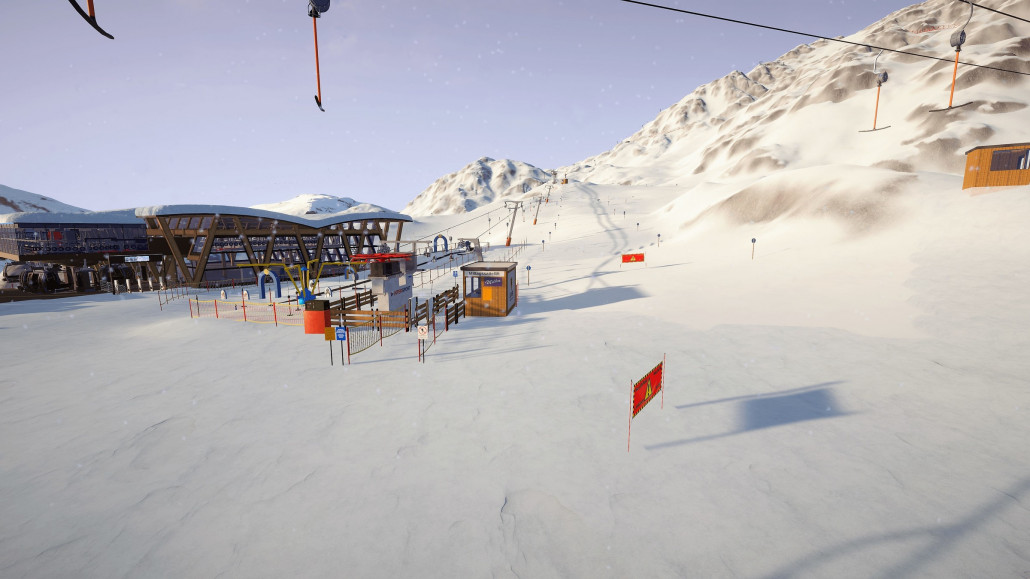 Bergstation Dorfbahn mit Kinderland Mittagssattel und Mittagssattellift Totale