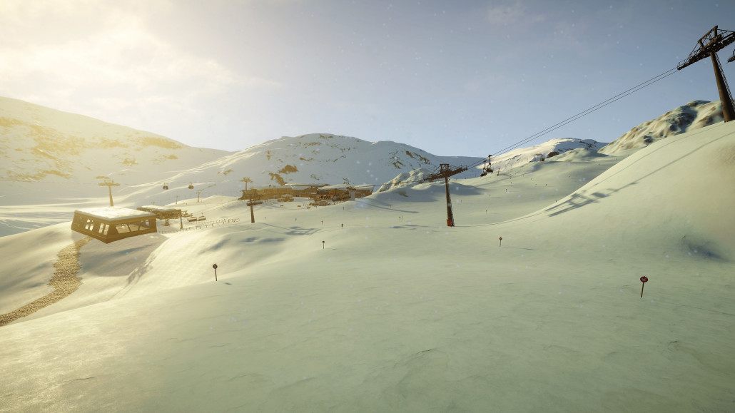 und nochmal von der Abfahrt aus gesehen