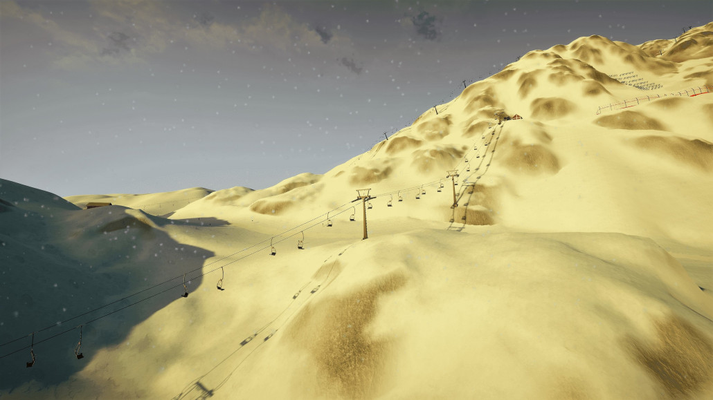 Strecke - oberer Teil, im Hintergrund die 2-CLF Kaltengrat