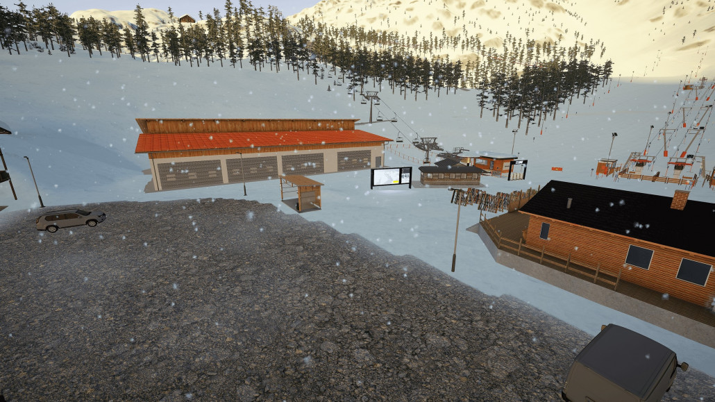 Noch ein weiterer Einstieg ins Skigebiet ist der Ortsteil von Hallstein "Hintergrün". Dort befindet sich eine 4-CLF, sowie ein Tellerlift und ein Schlepplift mit beleuchteter Piste