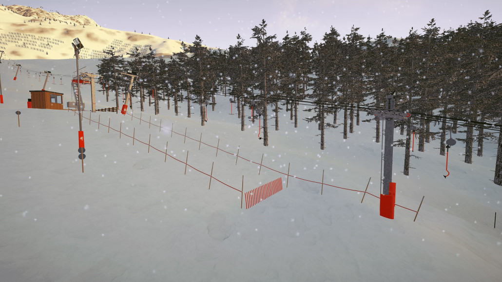 der Elzlift nach kurzer Strecke endet, der Slalomhanglift mit beleuchteter Lifttrasse führt hingegen noch ein großes Stück weiter