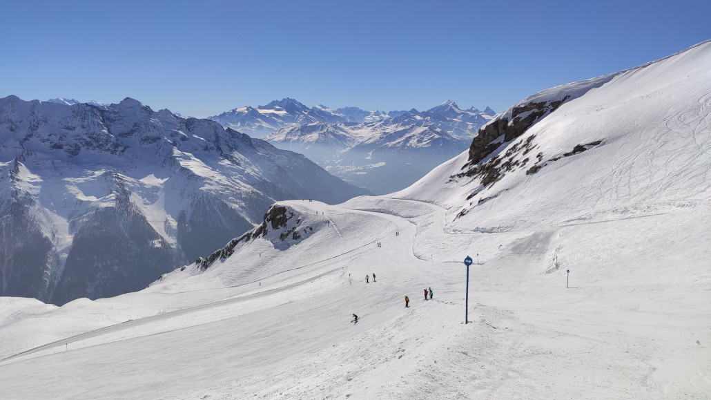 Piste 10, Einstieg Piste 11, Aussichtspunkt Richtung Süden