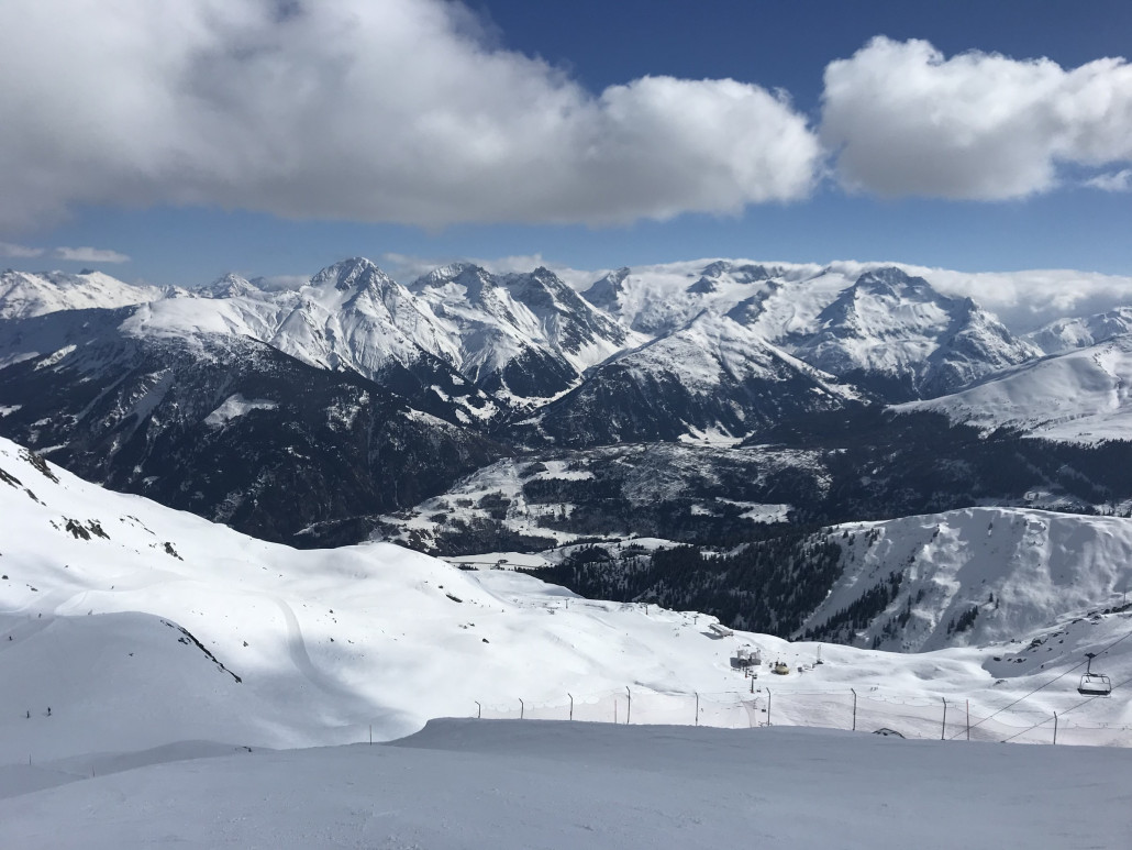 Abfahrt Lai Alv im Disentiser Skigebiet