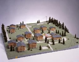 Modell des Ferienparks Hochmontafon