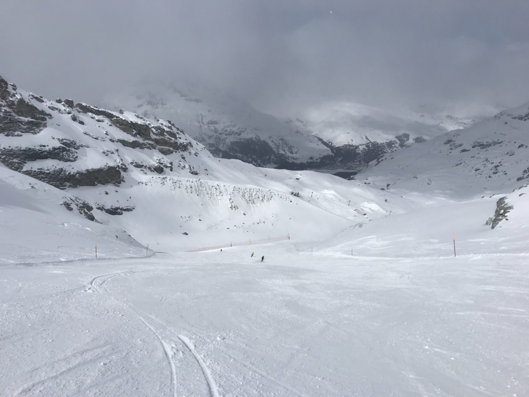 Immer wieder super Aufhellungen. Und hier sind die Pisten spitze!