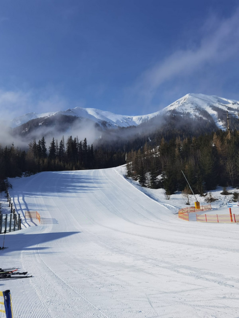 Skiarena Präbivhl kurz vor Betriebsbeginn