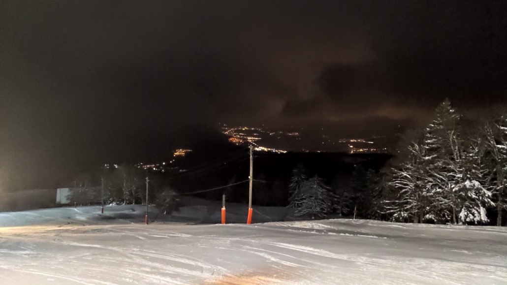 An der Bergstation, Blick auf Biel