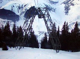 Stütze 2 kurz vor der Bergstation