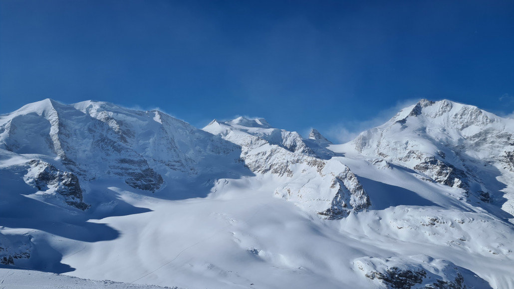 Der Ausblick auf Piz Palü einfach genial