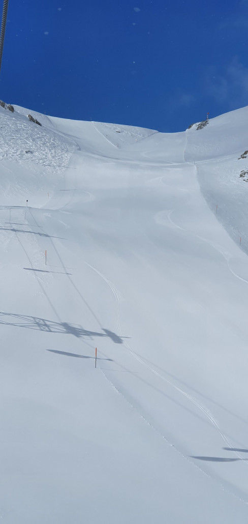 Erste Spur auf der "Grischa"