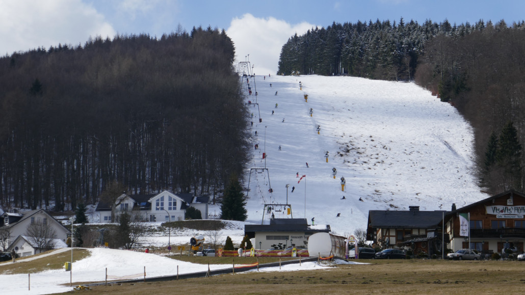 Sonnenlift. Rechts die Piste war leider unbrauchbar
