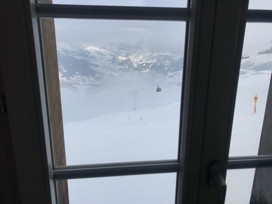 ...mit wunderbarer Aussicht (wenn es keinen Nebel hat)