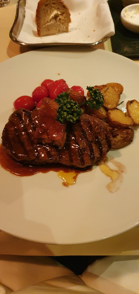 Das Essen im Hotel war super