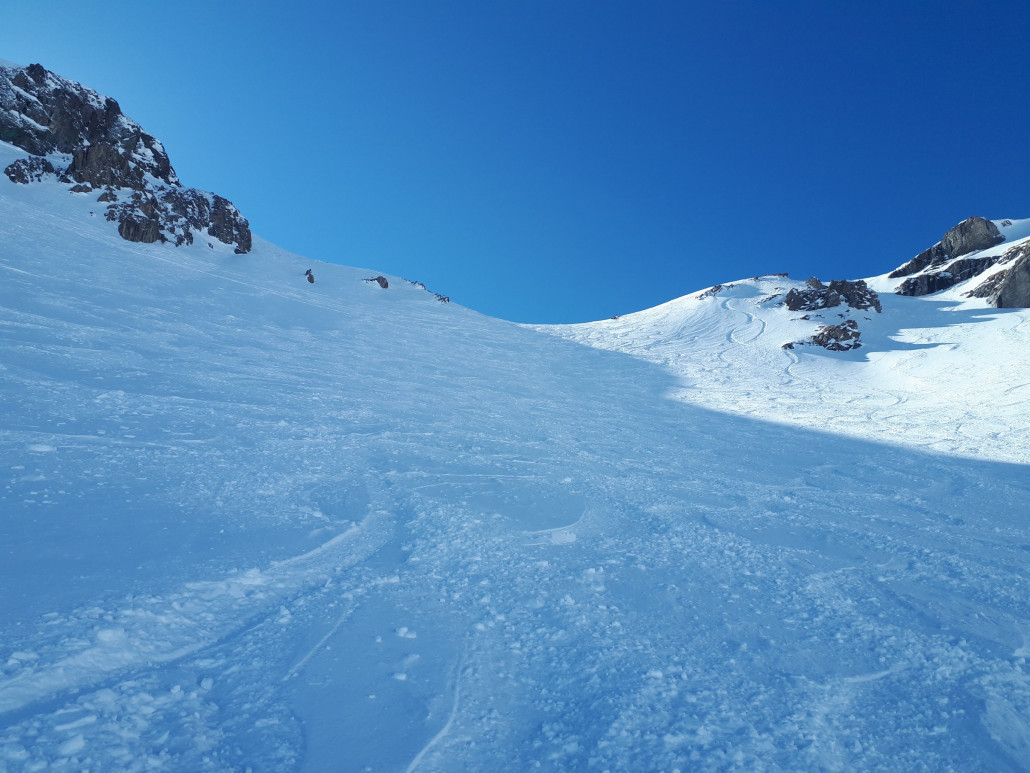 Der Schnee war hier noch recht gut.