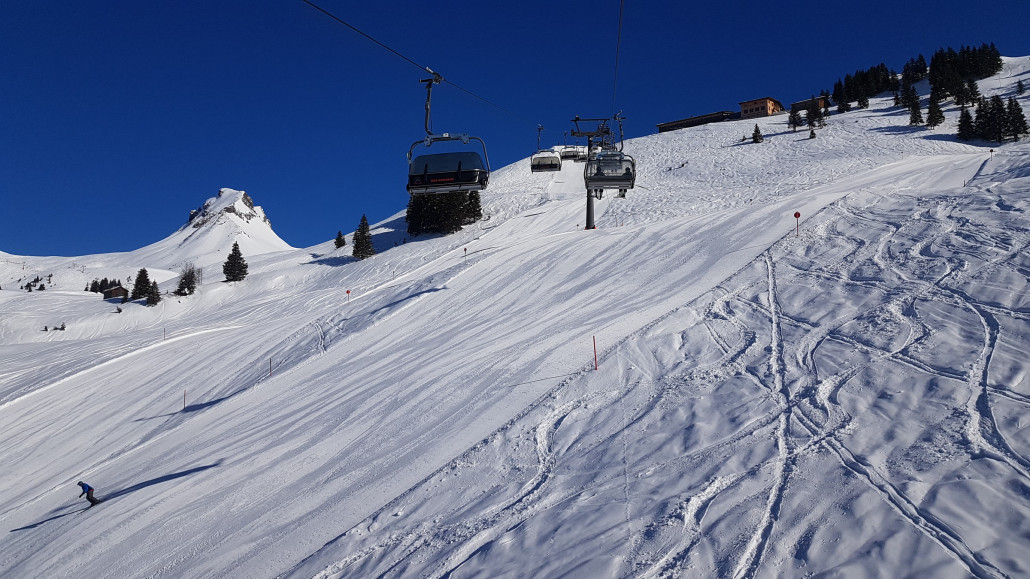 Heute dann stahlblauer Himmel ohne Wolken