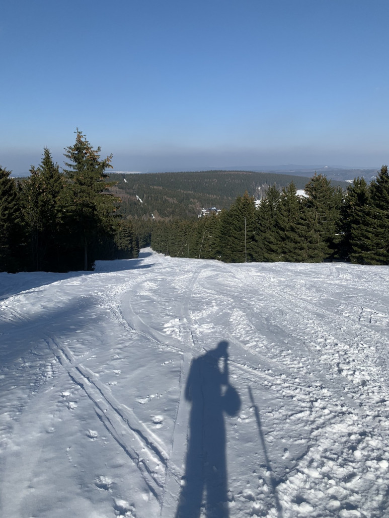 Himmelsleiter 1 - Helm muss natürlich auch bei 10Grad in der Sonne mit.