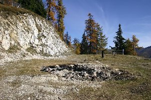 Die Bügelrampe wurde einfach angezündet ...