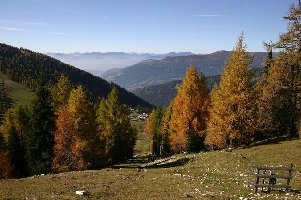 Leere Trasse des alten Schleppers: