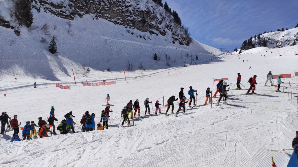 Gegenanstieg am Lac Noir-Lift